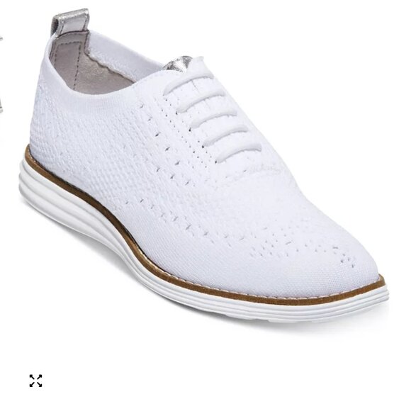 NWT Cole Haan womens ØriginalGrand Originalgrand Stitchlite Wingtip Oxford Flat - Picture 1 of 11